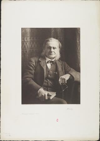 Portrait, photogravure, Thomas Henry Huxley / Photographische Gesellschaft Berlin