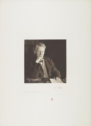 Portrait, photogravure, Jacobus Hendricus van't Hoff / Photographische Gesellschaft Berlin