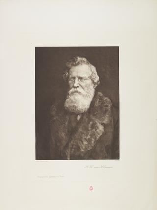 Portrait, photogravure, August Wilhelm von Hofmann / Photographische Gesellschaft Berlin