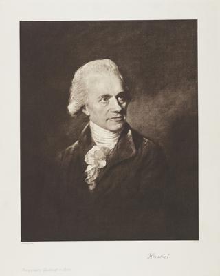 Portrait, photogravure, William Herschel (1738-1822)