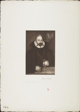 Portrait, photogravure, Tycho Brahe / Photographische Gesellschaft Berlin