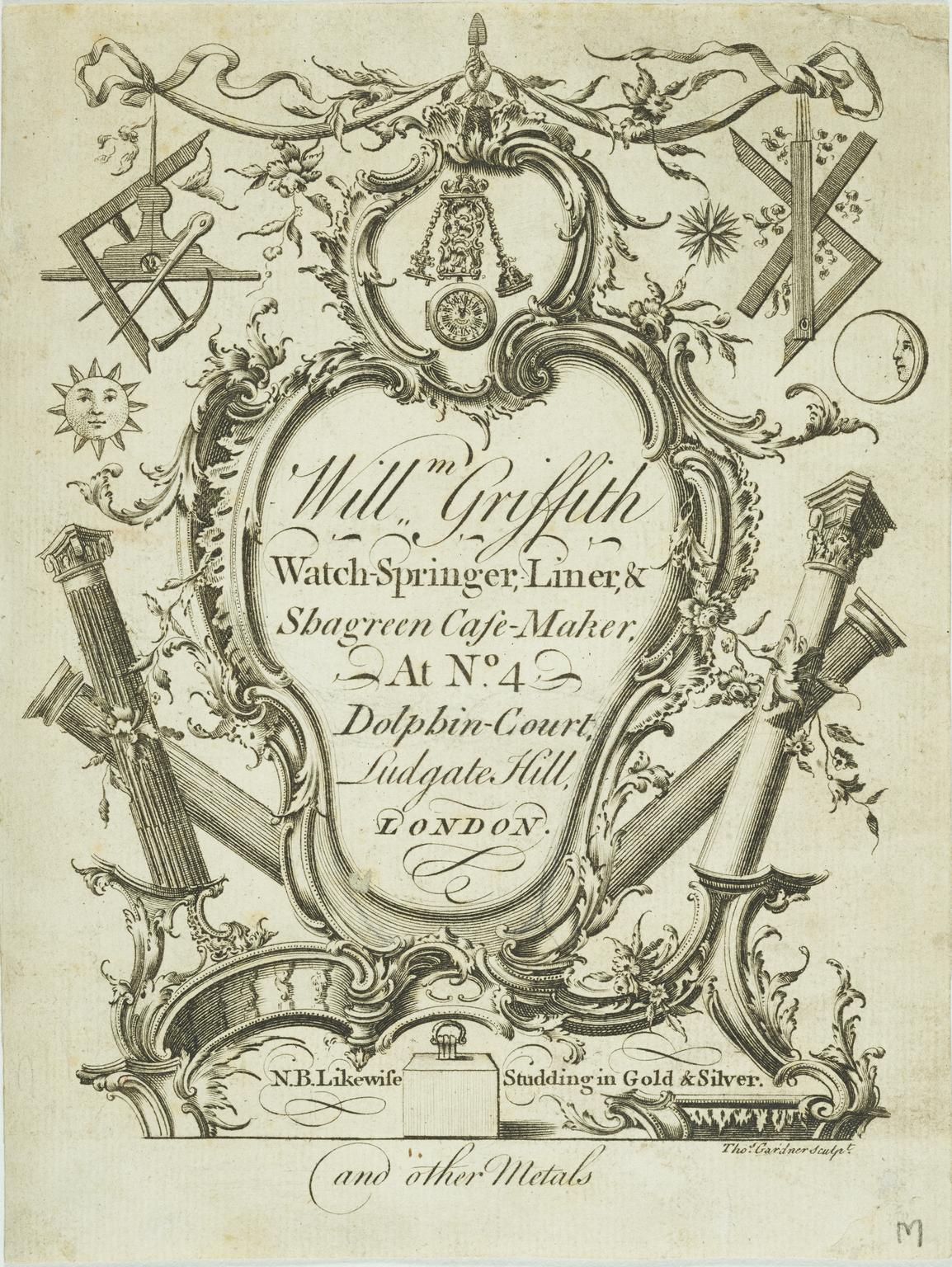 Springer Mus Trade card for Watch-Springer, Liner & Shagreen-Case Maker | Science ...