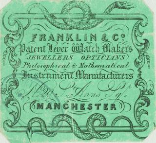 Trade card: Franklin & Co.