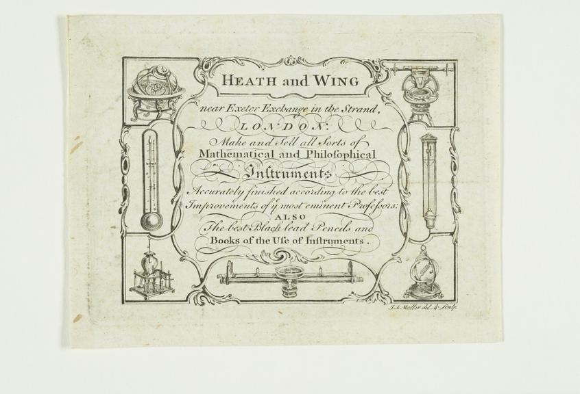 Trade card: Heath & Wing