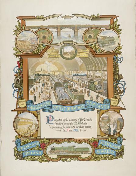 Amalgamated Society of Railway Servants (Chromolithograh)