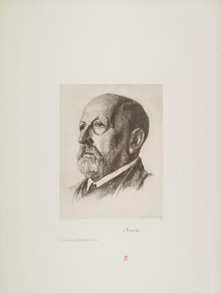 Portrait, photogravure, Eduard Suess / Photographische Gesellschaft Berlin