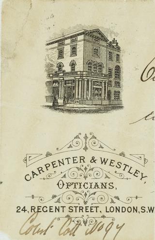 Carpenter & Westley Trade Card