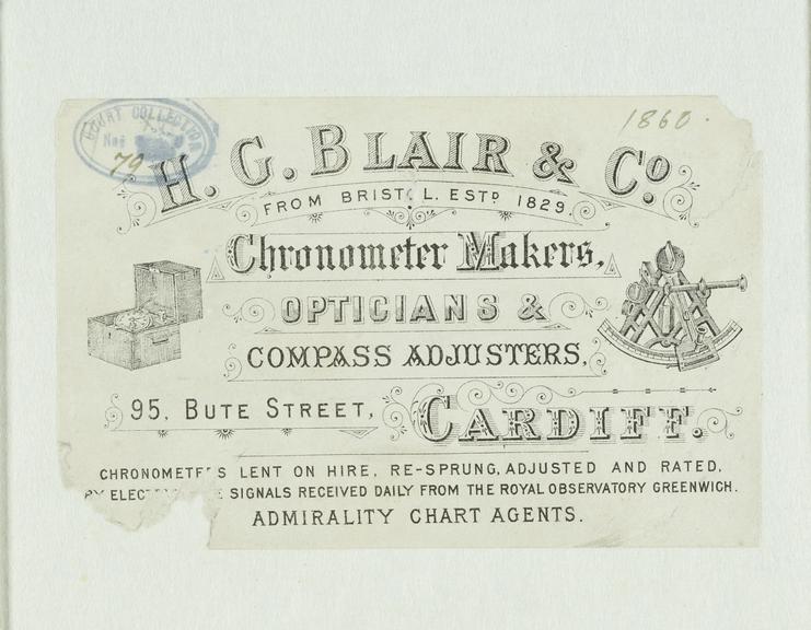 八分儀　H.G. Blair & Co. Cardiff & Barry H.G. Blair & Co | Science Museum Group Collection