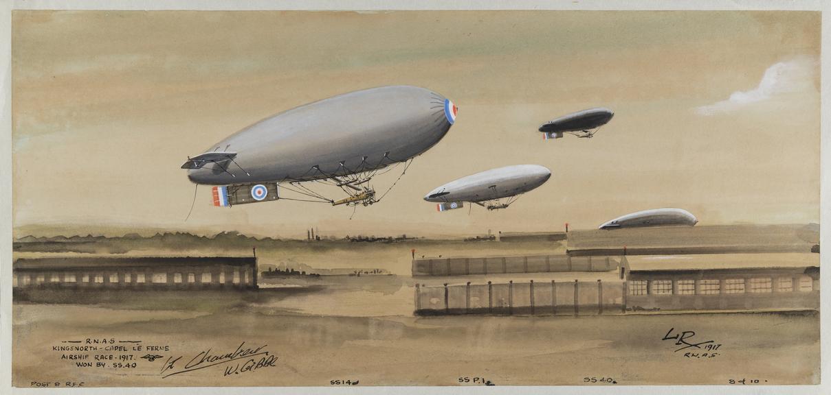 RNAS Kingsnorth - Capel Le Ferne, airship race, 1917