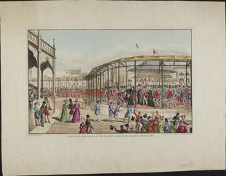 Etching of Coronation procession of His Majesty George the Fourth