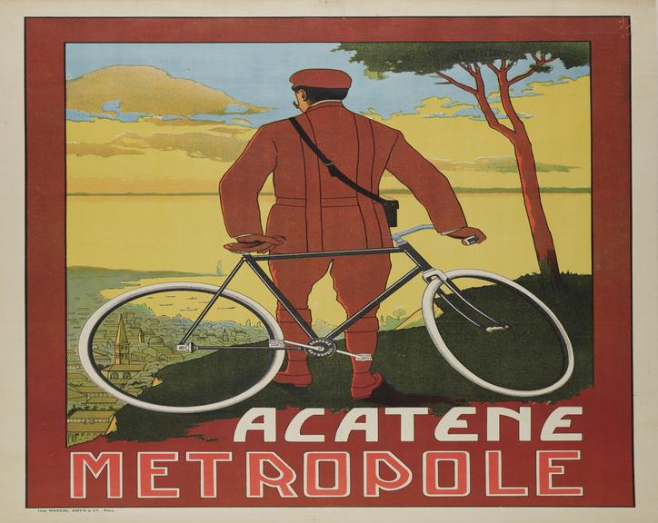 Poster. Acatere Metropole Lithograph after A. Butterc