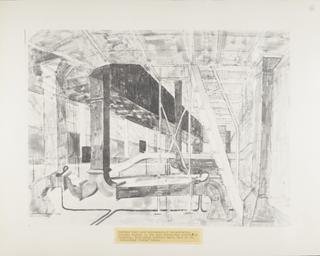 Drawing titled Service void over radiochemical laboratories