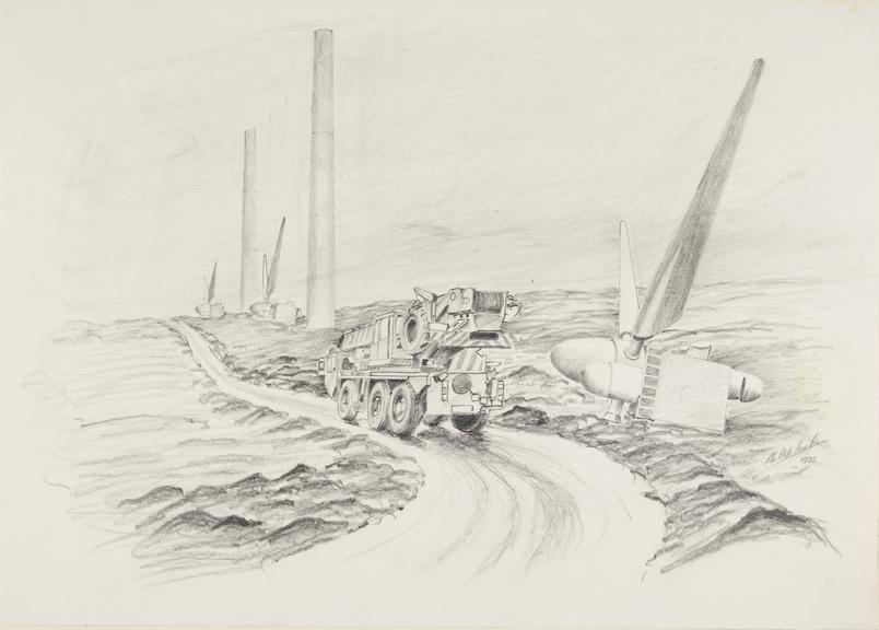 Drawing of turbine construction