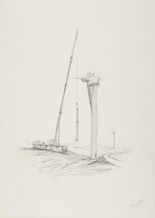 Drawing of turbine construction