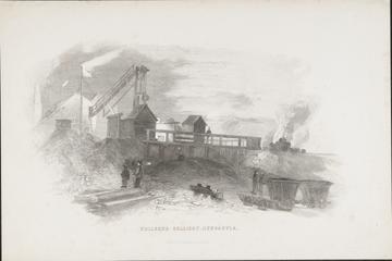 Print, etching. 'Wallsend Colliery, Newcastle'