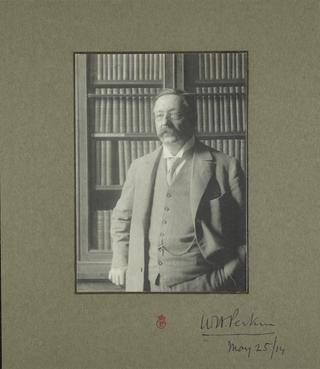 Portrait photograph of William Henry Perkin Jr, 1914