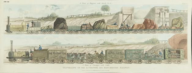 Travelling on the Liverpool & Manchester Railway, 1833