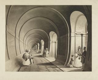 Print: [Thames Tunnel., View of the Western Archway]