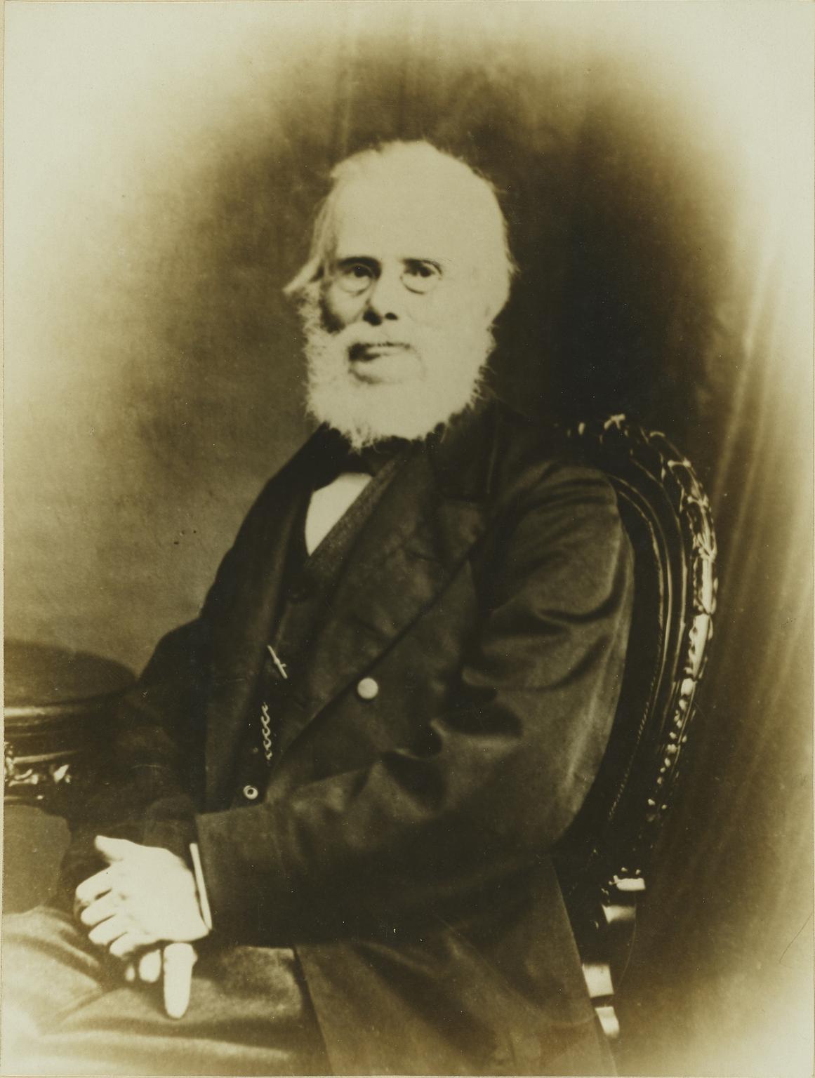 Albumen photograph of John Stringfellow, c.1881