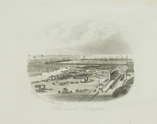 print. The Sands, Ramsgate. [railway]