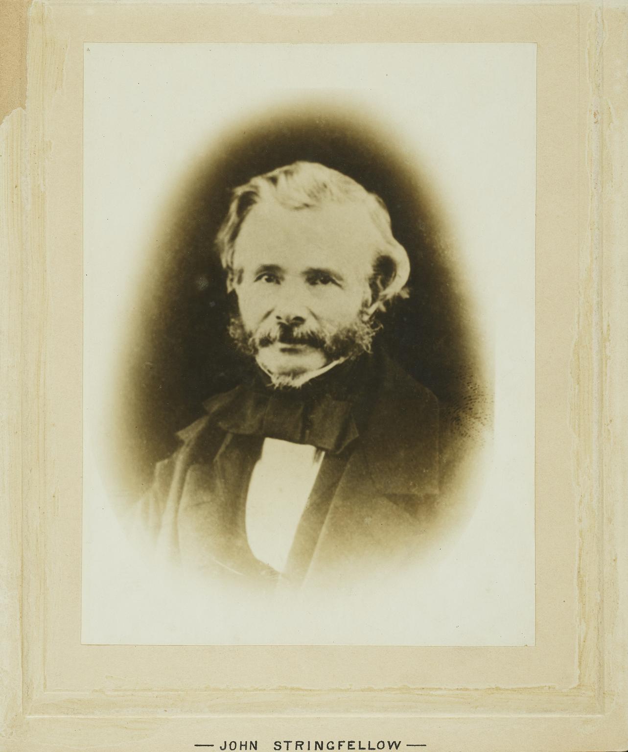 Albumen photograph of John Stringfellow, c.1881