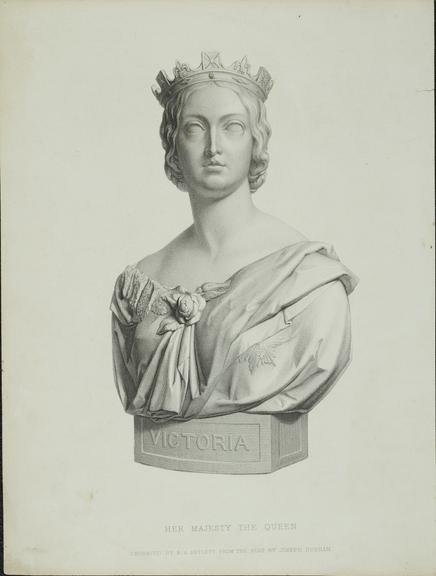 Engraving: Bust of Queen Victoria