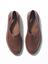 Pair of men's brown "Koolon" plastic shoes, size 6