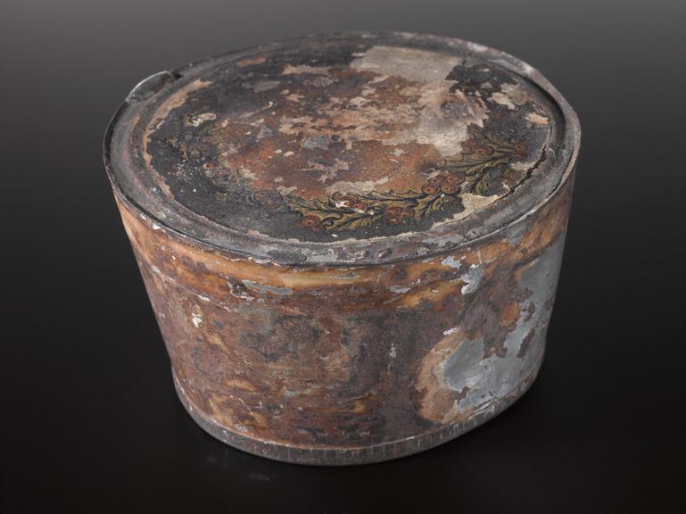 Empty tin of plum pudding - Boer War ration pack