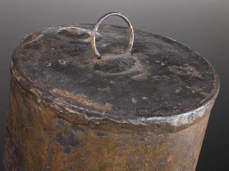 'World's oldest tin', empty roast veal tin, 1823