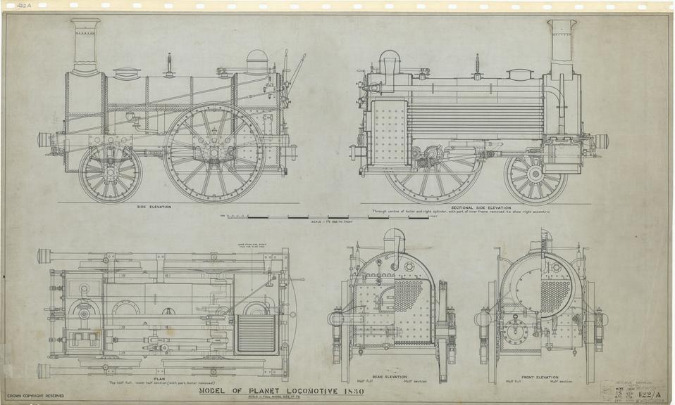 Model of Planet Locomotive 1830