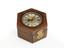 Hexagonal table clock by Johann Schmidtbaur (spring clock; verge movement)