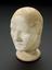 Plaster phrenological head, possibly of Dr Dodd, a forger