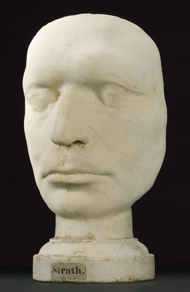 Phrenological head labelled 'Strath'