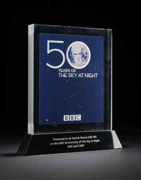 Award from the BBC to astronomer and broadcaster Sir Patrick