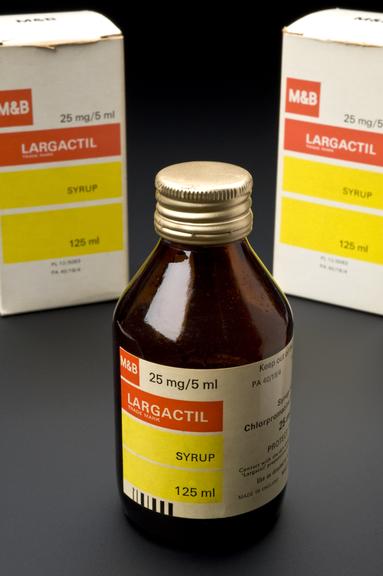 1x125ml bottle in box of Largactil syrup (chlorpromazine