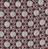 Sample of red and silver tie silk with china clay pattern