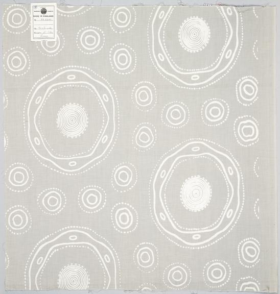 Haemoglobin 8.26 'Rings' Festival Pattern Group furnishing fabric, 1951