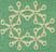 Sample of green furnishing Jacquard-woven linen fabric based on