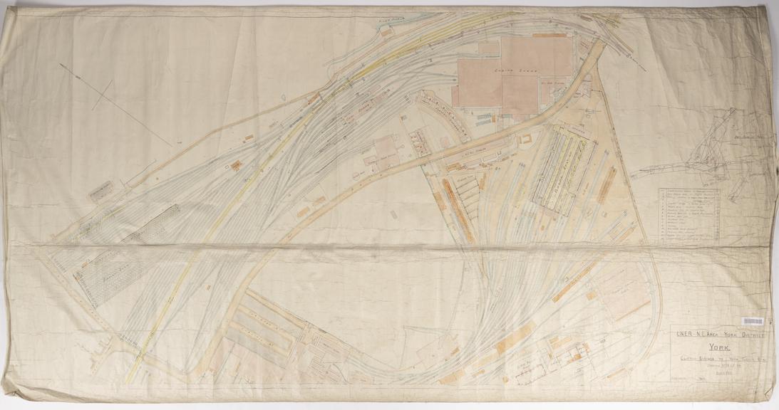 Plan of Clifton Sidings to York Goods Station, York