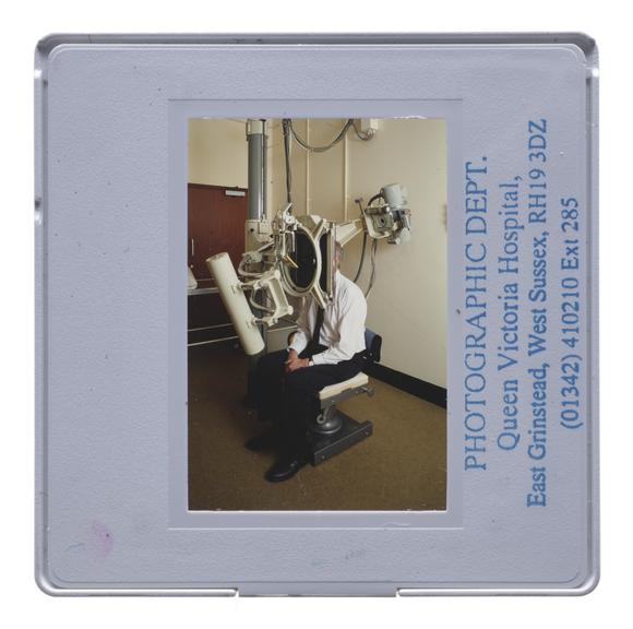 35 mm photographic slide in plastic casing