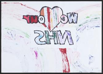 Rainbow picture "We heart our NHS"