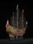 Whole model, full rigged, of ship of the line, H.M.S. 'Prince'