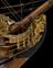 Whole model, full rigged, of ship of the line, H.M.S. 'Prince'