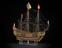 Whole model, full rigged, of ship of the line, H.M.S. 'Prince'