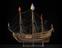 Whole model, full rigged, of ship of the line, H.M.S. 'Prince'