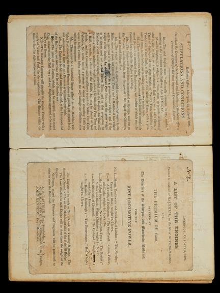 Pages 36 and 37 of the Notebook of John Urpeth Rastrick