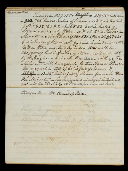 Pages 70 and 71 of the Notebook of John Urpeth Rastrick