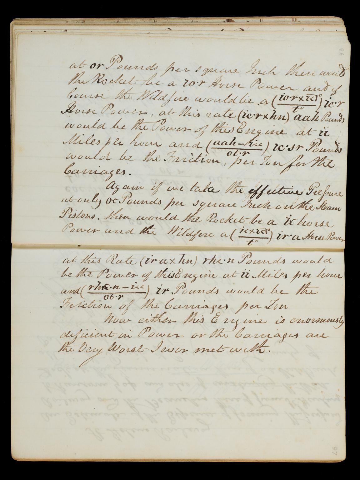 John Henry Rast Pages 86 and 87 of the Notebook of John Urpeth Rastrick | Science ...
