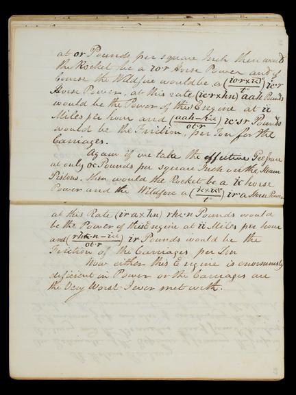 Pages 86 and 87 of the Notebook of John Urpeth Rastrick