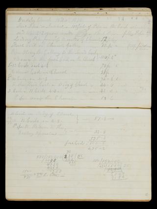 Pages 94 and 95 of the Notebook of John Urpeth Rastrick